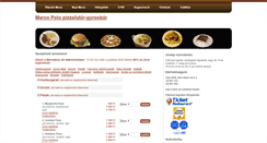 Desktop Screenshot of marcopolopizza.hu